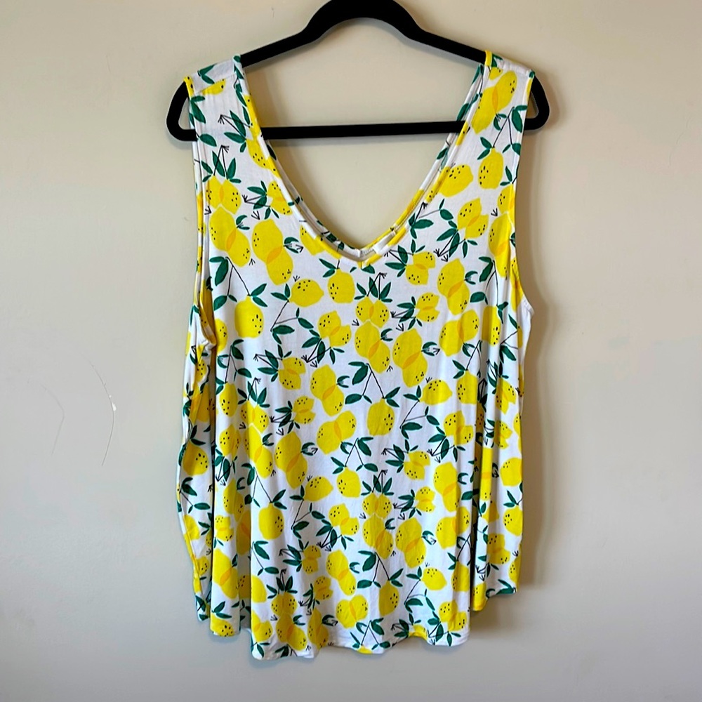 🍋 Cupio Curvy Lemon Print Top 🍋